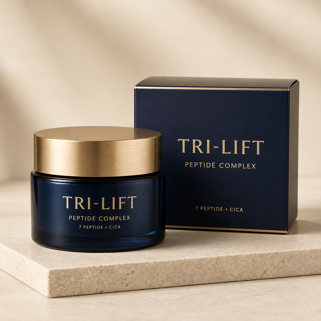 Tri-Lift Peptide Complex Creme im Tiegel mit Verpackung